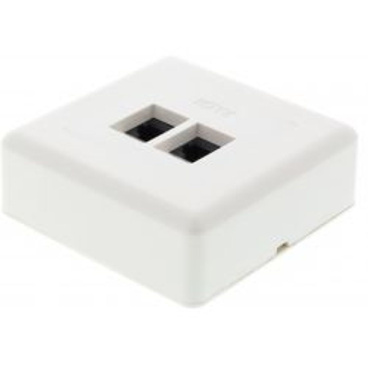 Deltaco Wall Socket, Surface-mounted Utp, 2xrj45, Cat6, White - Diverse