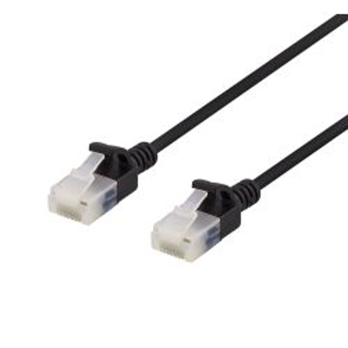 Deltaco U/utp Cat6a Patch Cable, Slim, 3.5mm Diameter, 1m, Black - Ledning