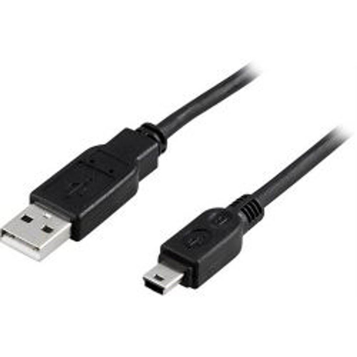 Deltaco Usb 2.0 Cable Type A Male - Type Mini B Male 2m, Black - Kabel