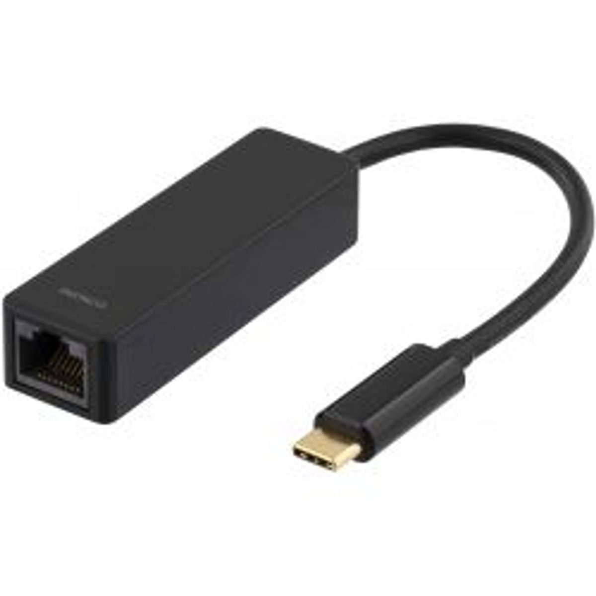 Deltaco Usb 3.1 Network Adapter, Gigabit, 1xrj45, Usb Type C, Black - Tilbehør til computer