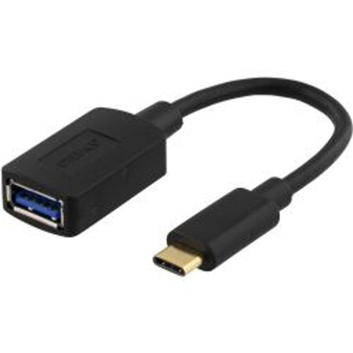 Deltaco Usbadapter Usb 3.1 Type C Male Type A Female Gen 1 Black