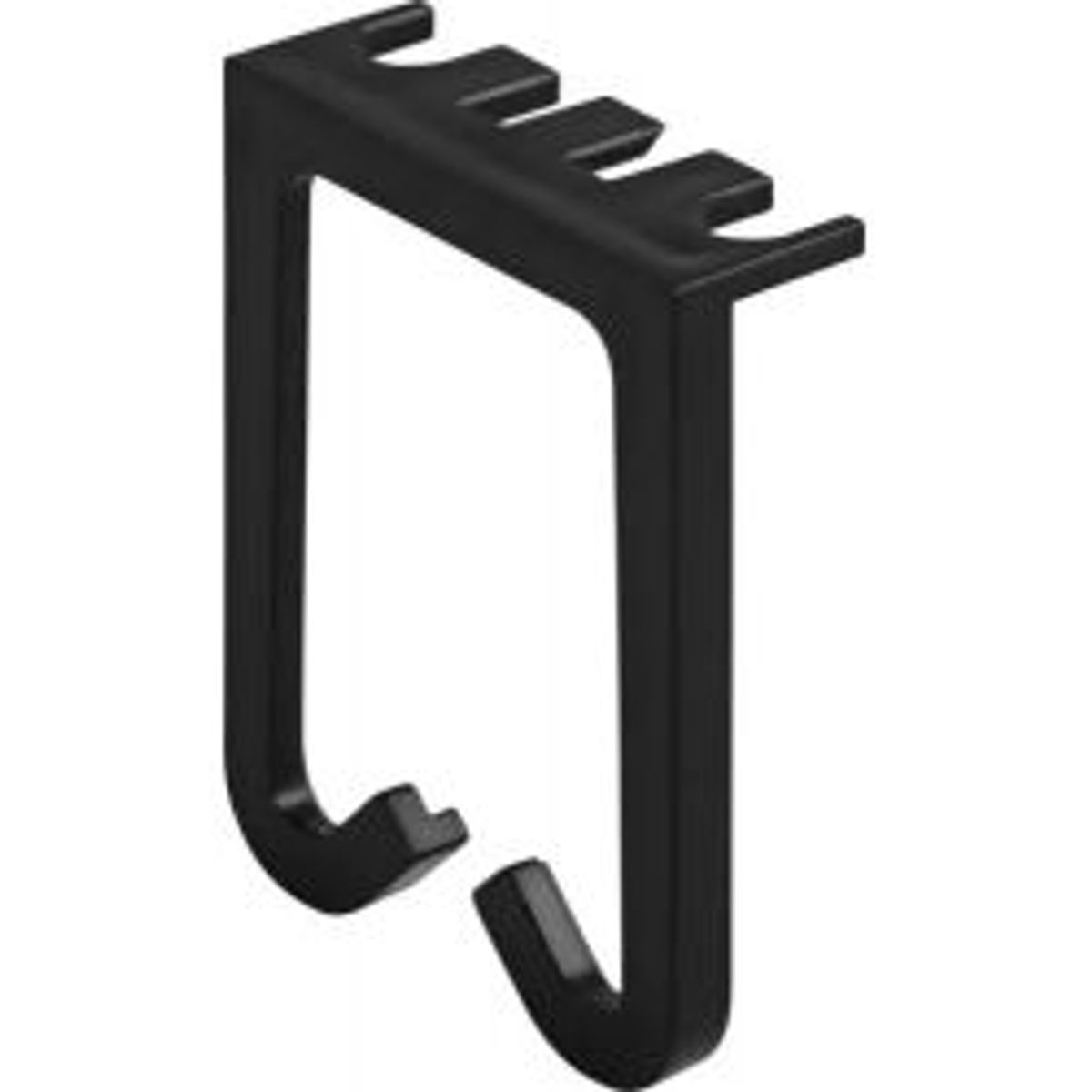 Deltacoimp Plastic Cable Hanger, Screw Mounting, 55x40, Black - Diverse