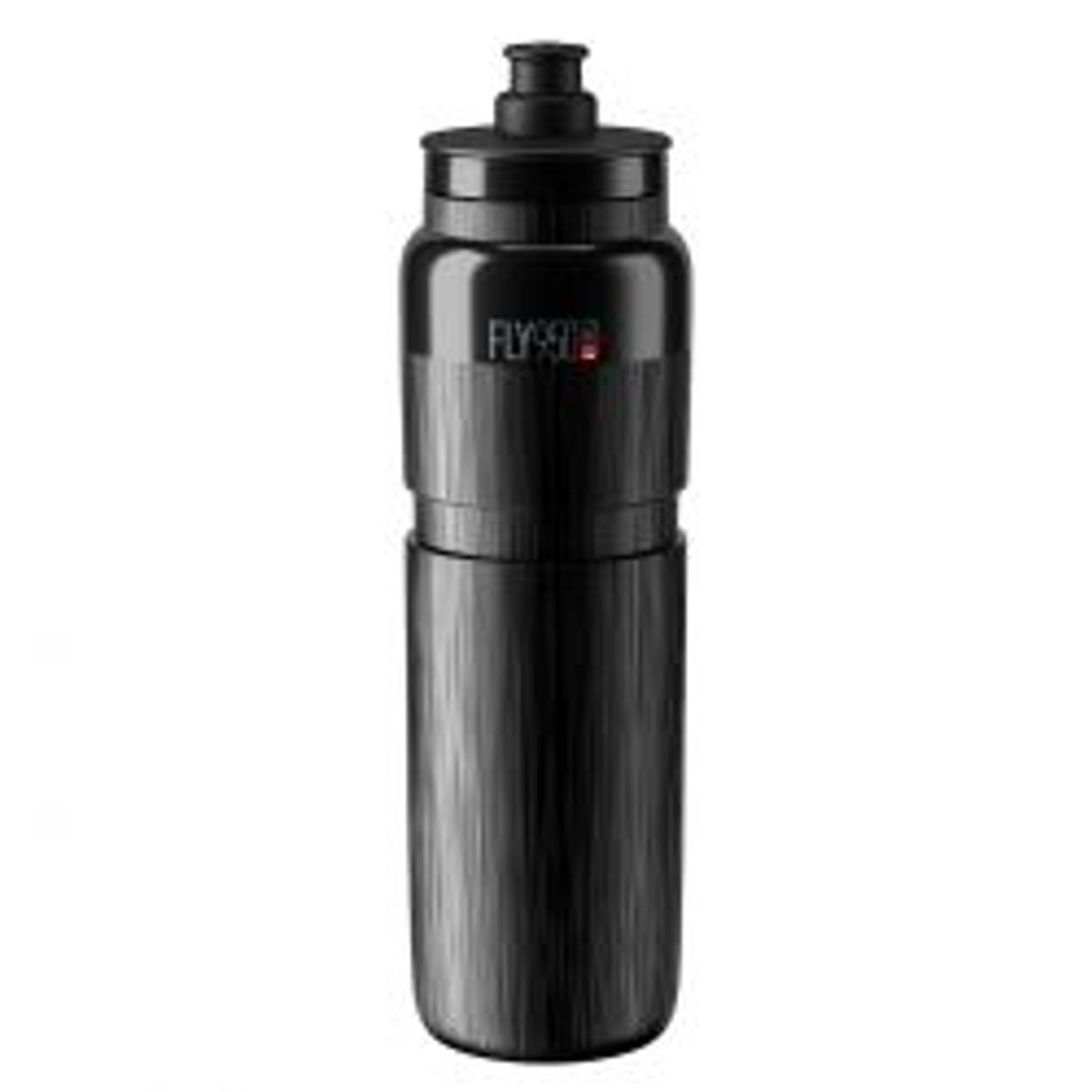 Elite Bottle FLY TEX Black, Grey Logo 950ml - Drikkeflaske