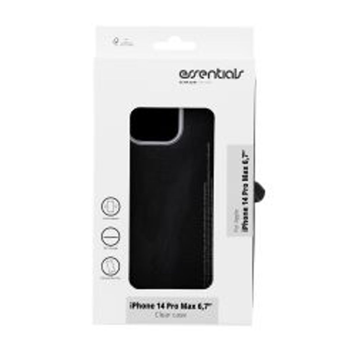 Essentials Iphone 14 Pro Max Tpu Back Cover, Transparent - Mobilcover