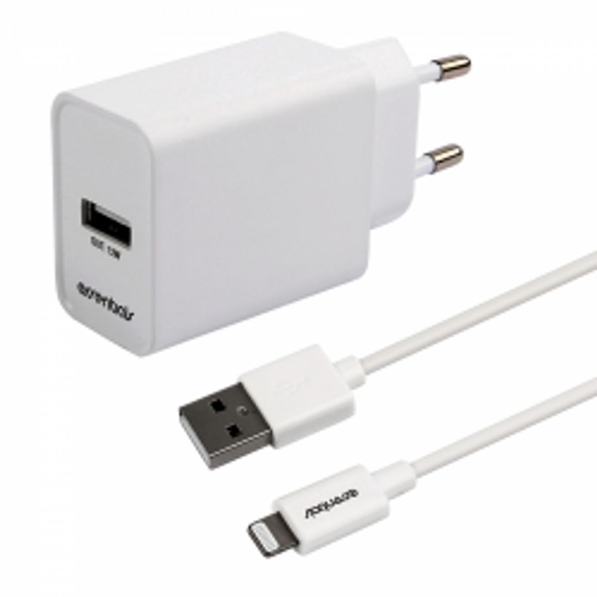 Essentials Wall Charger 12w, Usb-a Light. Mfi, Cable 1m - Strømforsyning