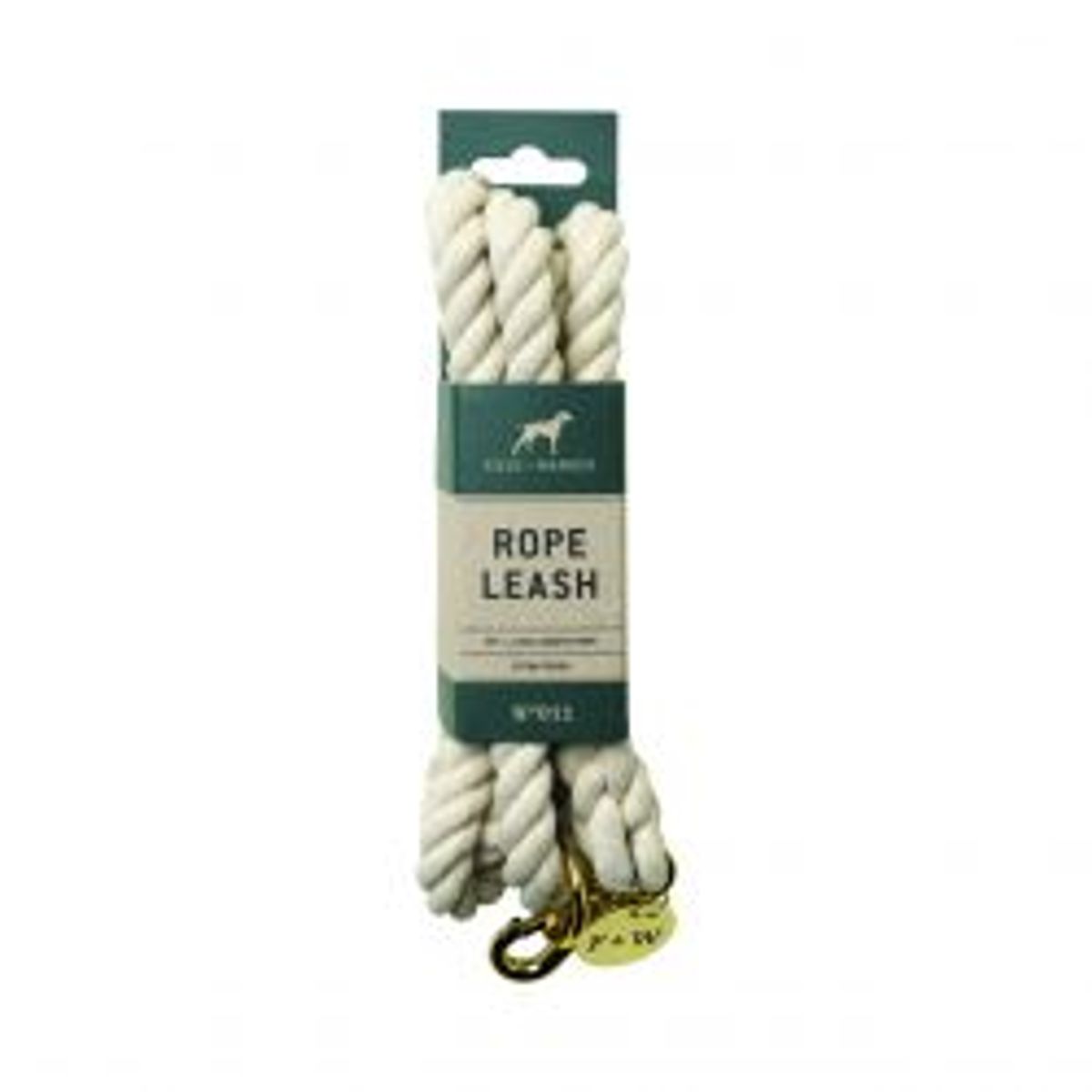 Field + Wander Dog Leash Rope Natural White - Hundeudstyr