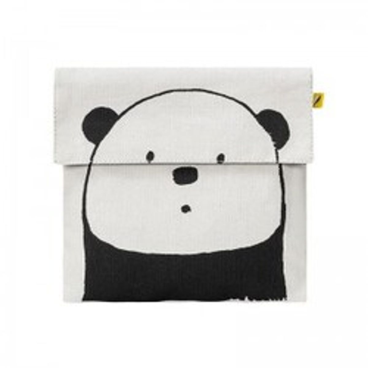 Fluf Flip Snack Sack - Panda Black