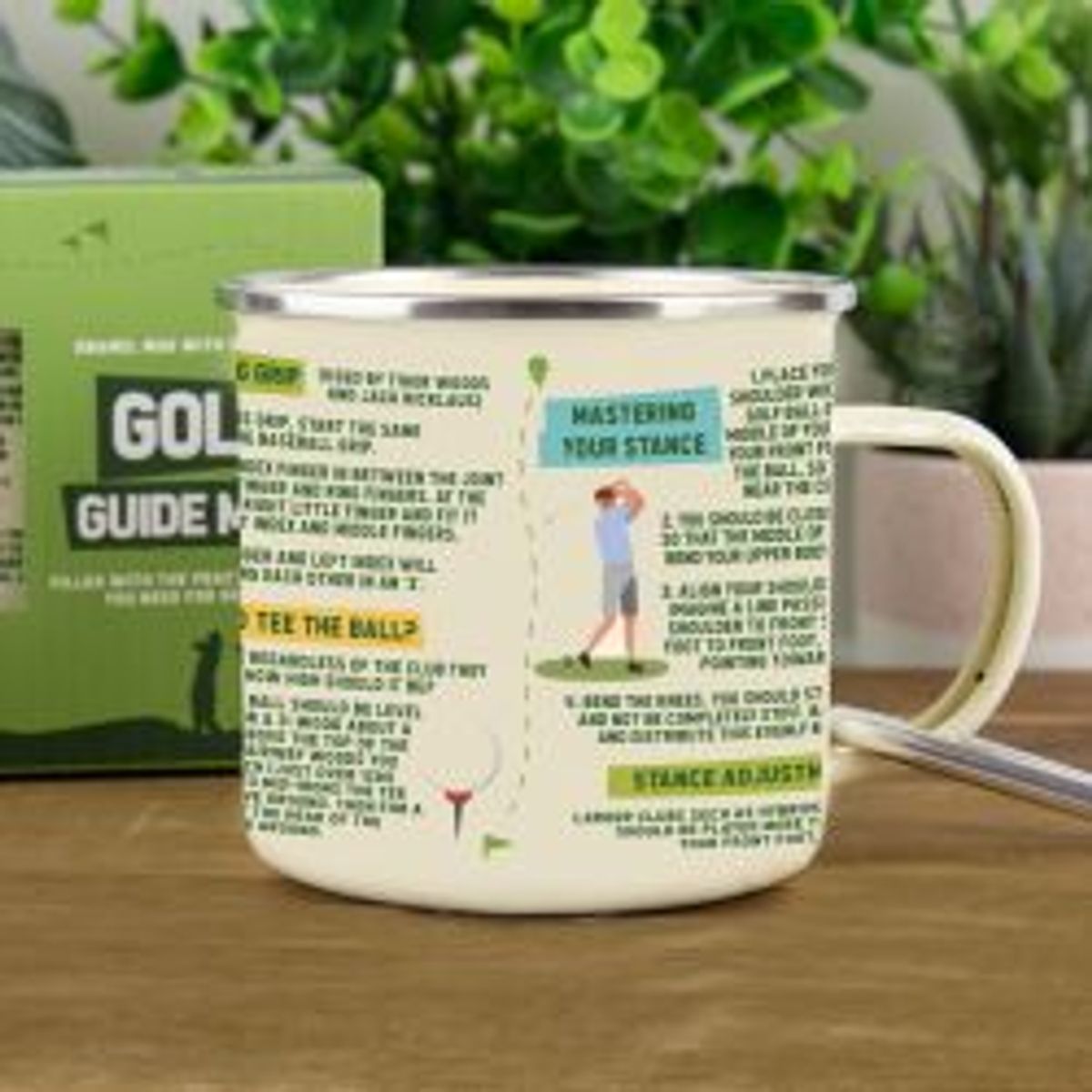 Gift Republic Enamel Mug Golf Guide - Krus