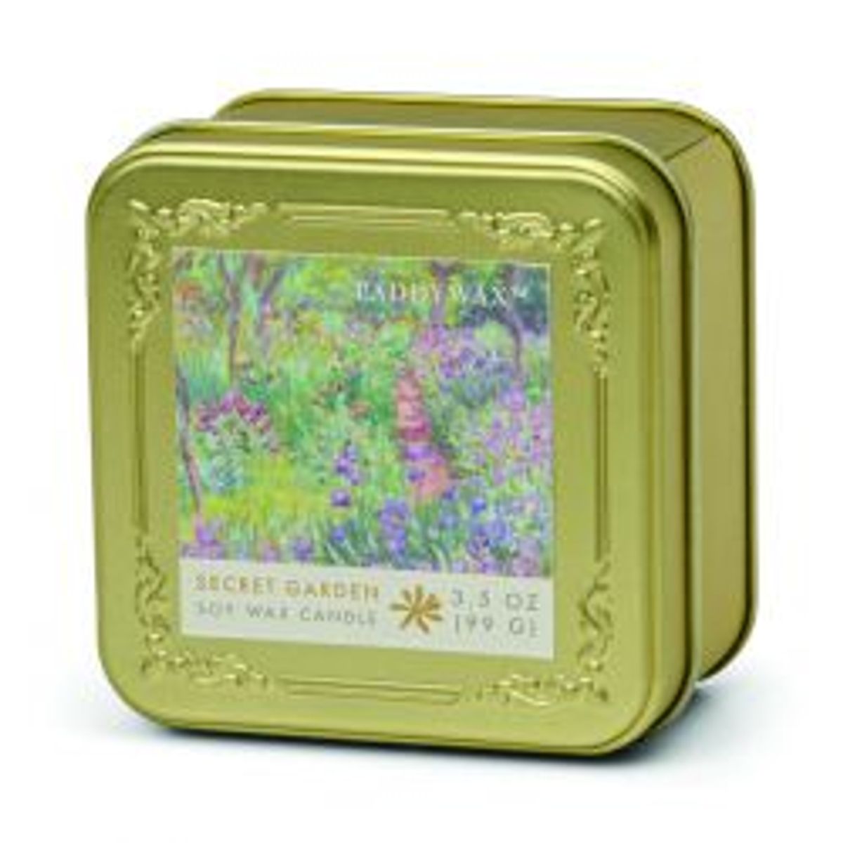 Paddywax Impressionist 335oz/99g Tin Candle - Monet The Artist Garden Of Giverny - Duftlys