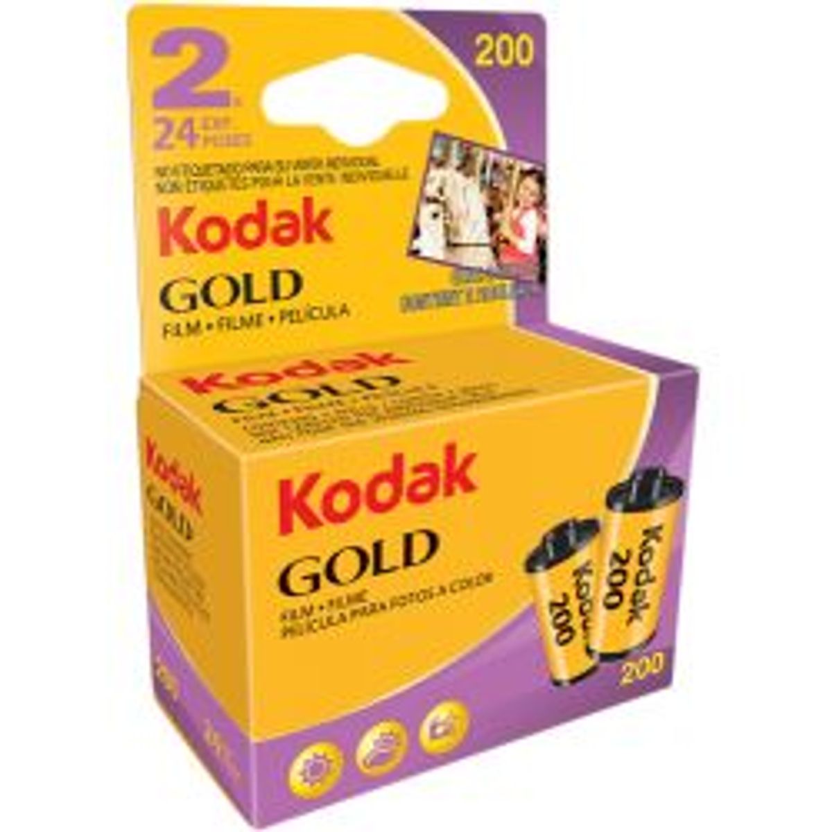 Kodak 135 Gold 200 Carded 24x2 - Tilbehør til kamera