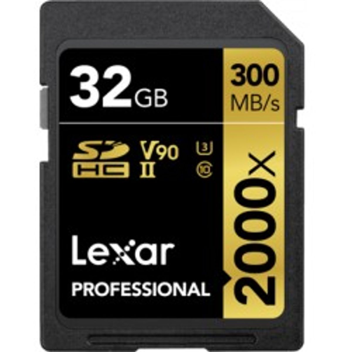 Lexar Pro 2000X SDHC/SDXC UHS-II U3(V90) R300/W260 (w/o cardreader) 256GB - Hukommelseskort