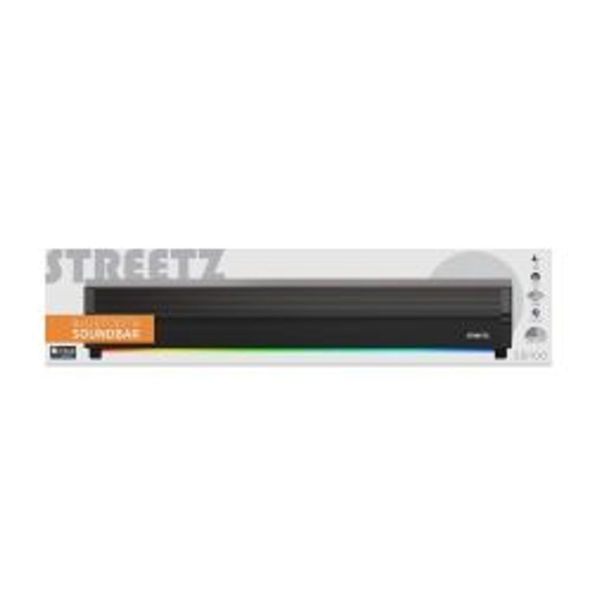 Streetz Sb100 Bluetooth Soundbar, Rgb Light, Micro Sd Slot - Højttaler