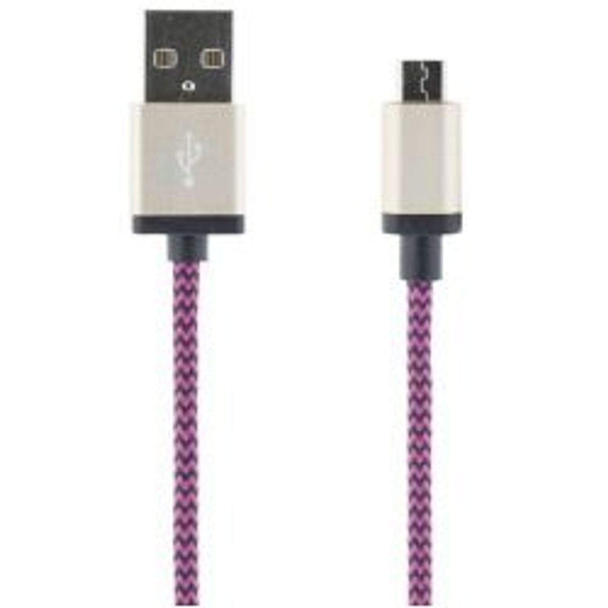 Streetz Usb Sync Charger Cable Cloth Covered Usb A Usb Microb 1m Ora - Ledning