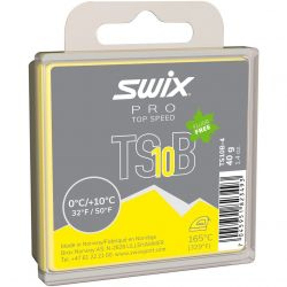 Swix Ts10 Black, 0c/+10c, 40g - Skiudstyr