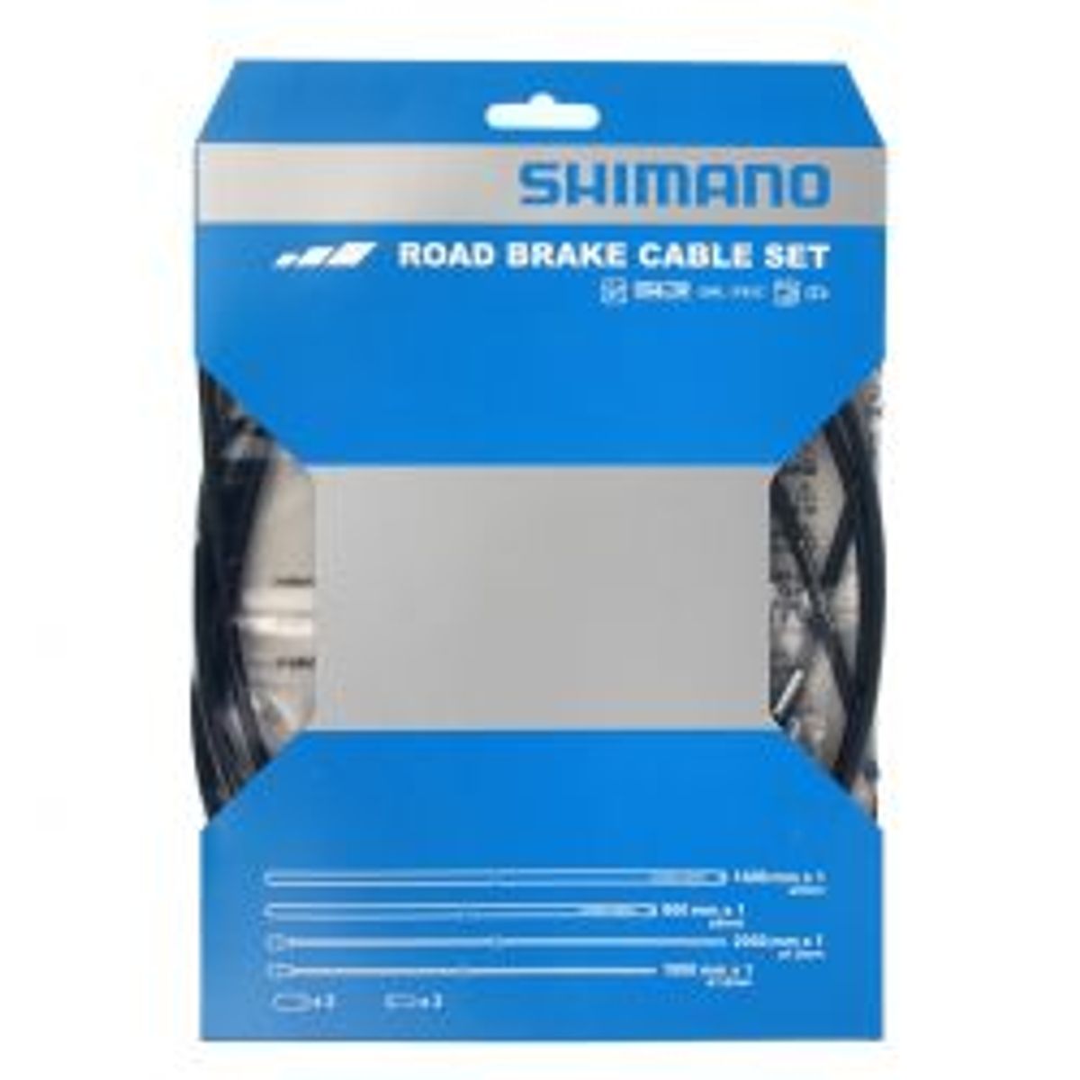 Shimano Bremsekabelsæt Racer Rustfri Sort Ptfe Behandlet Wire - Cykelreservedele