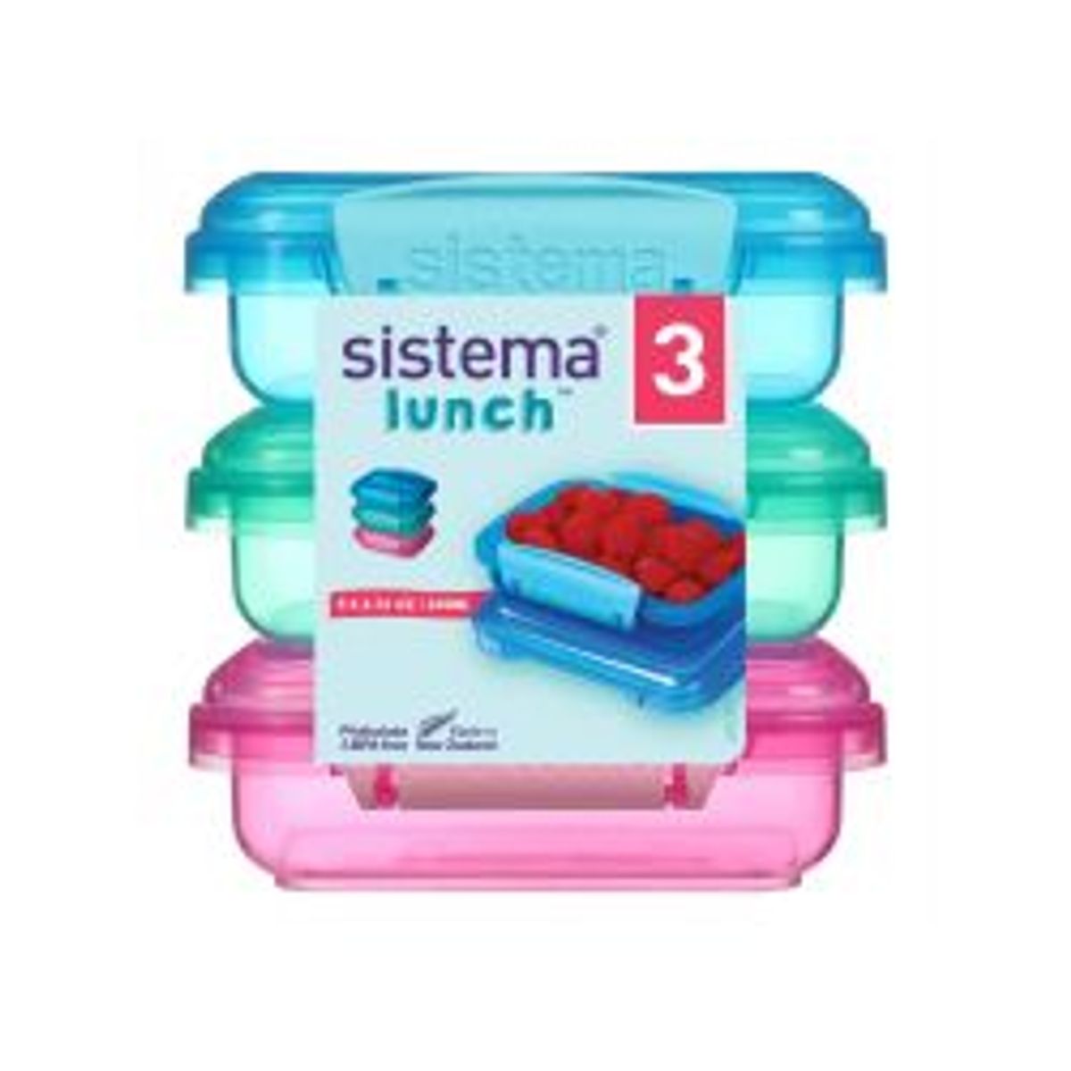 Sistema Pack 200ml X 3 Lunch Coloured - Opbevaring