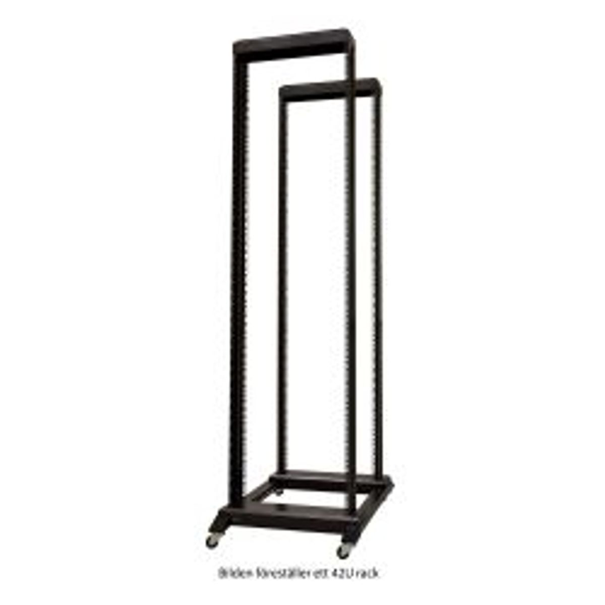 Toten 19 Floor Stand On Wheels, 37u, 600x800mm, Unmounted, Black - Tilbehør til computer