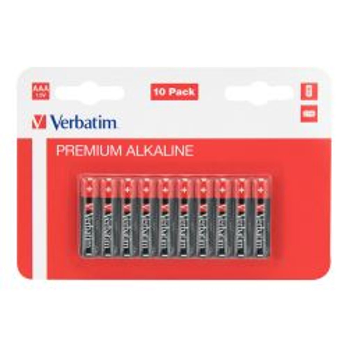 Verbatim Alkaline Battery Aaa 10 Pack / Lr03