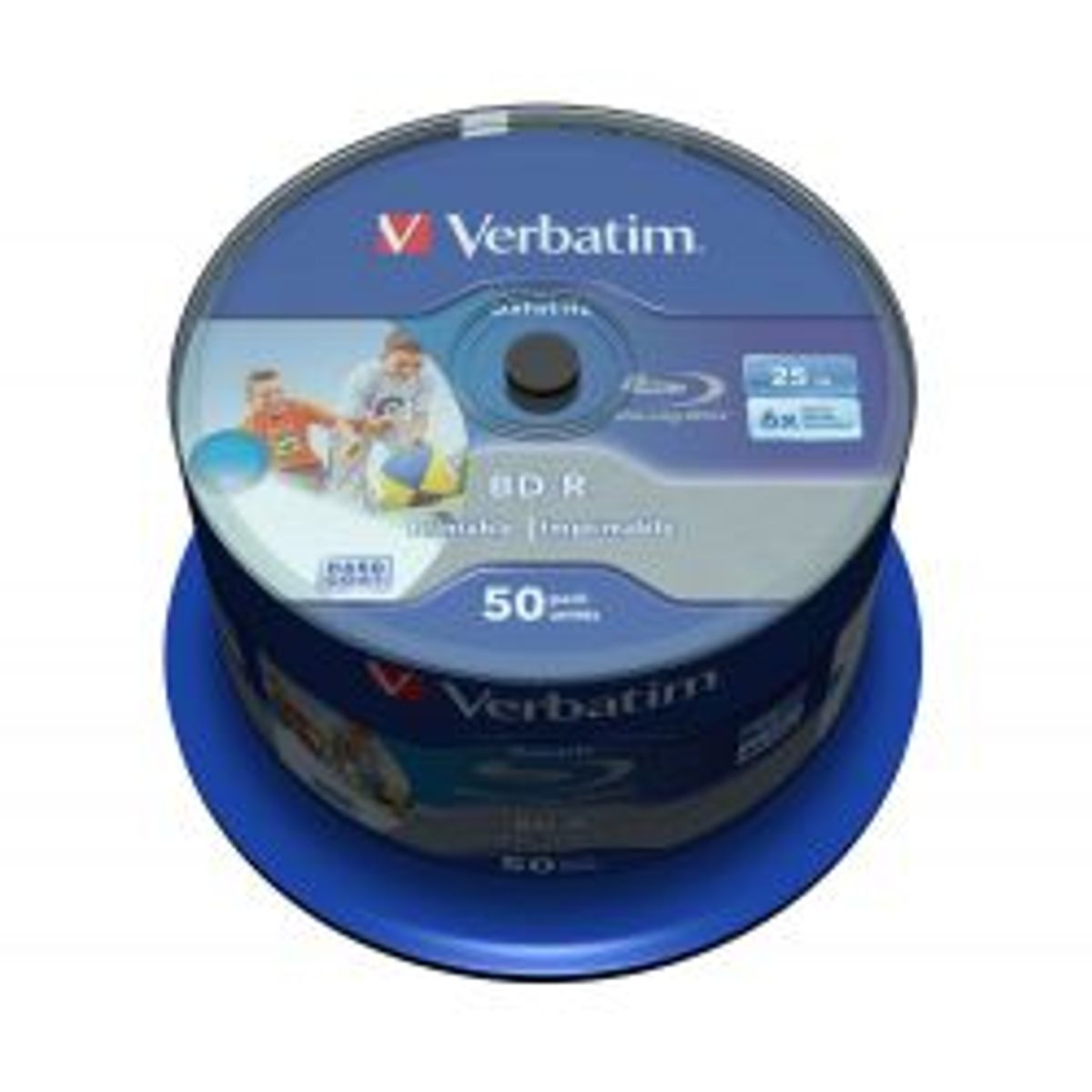 Verbatim Bd-r Sl, 6x, 25gb/200min, 50-pack Spindel, Hard Coat