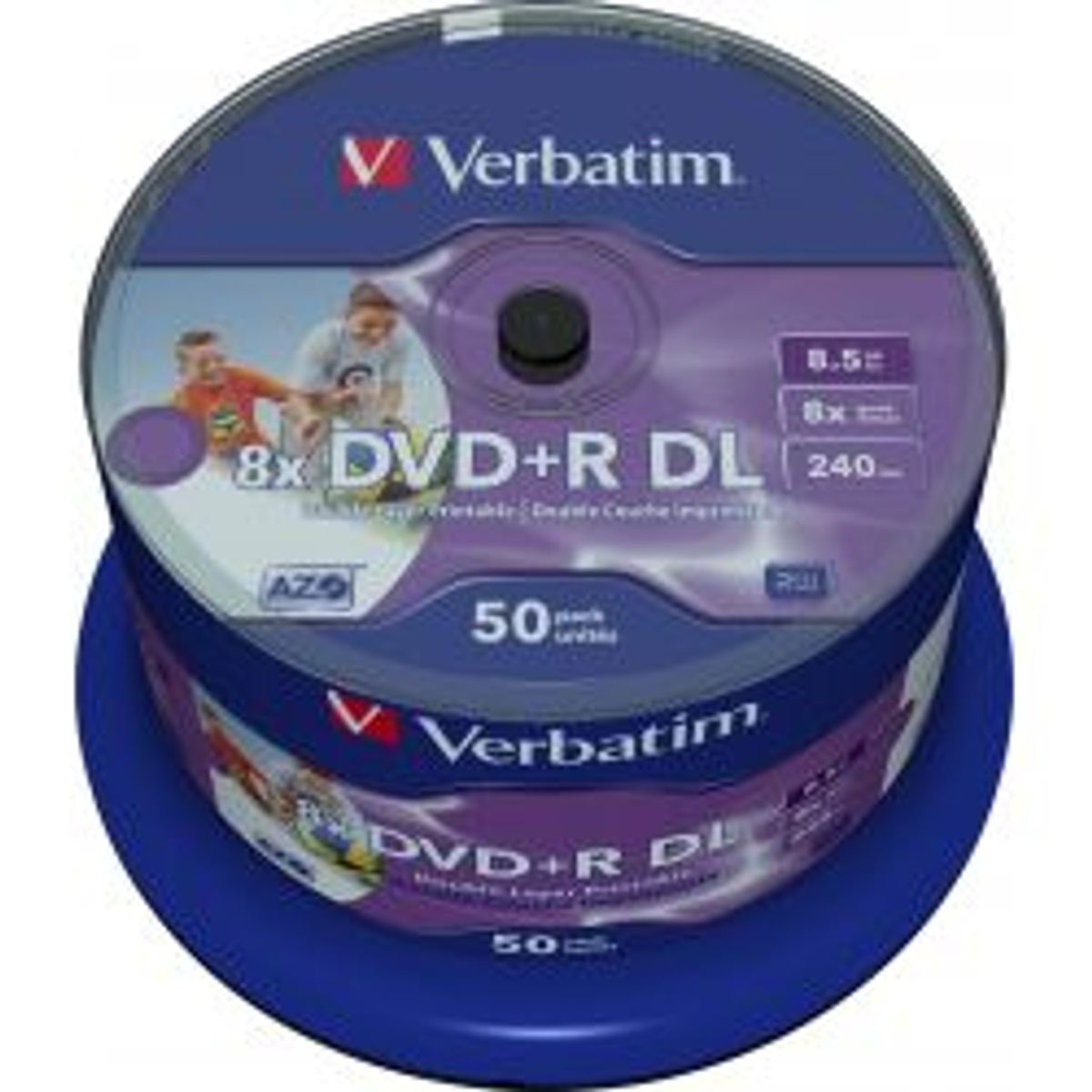 Verbatim Dvd+r Dl, 8x, 8.5 Gb/240 Min, 50-pack Spindel, Azo