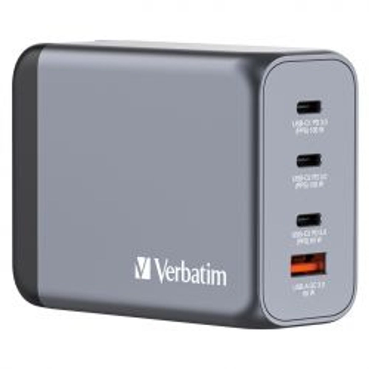 Verbatim Gnc-200 Gan Charger 200w With 2 X Usb-c ® Pd 100w