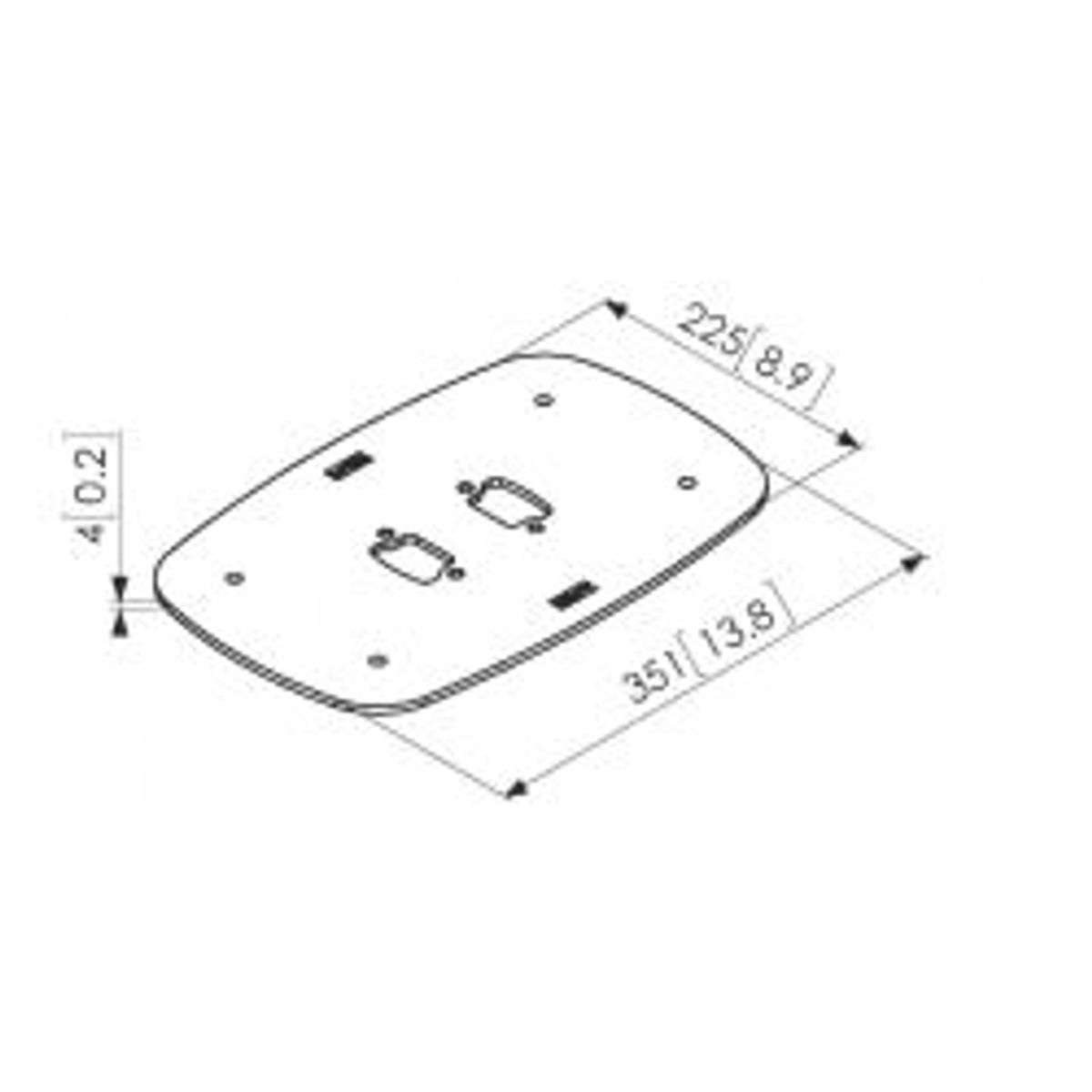 Vogel's Vogelspro Pff 7060 Floor Mounting Plate Silver - Diverse