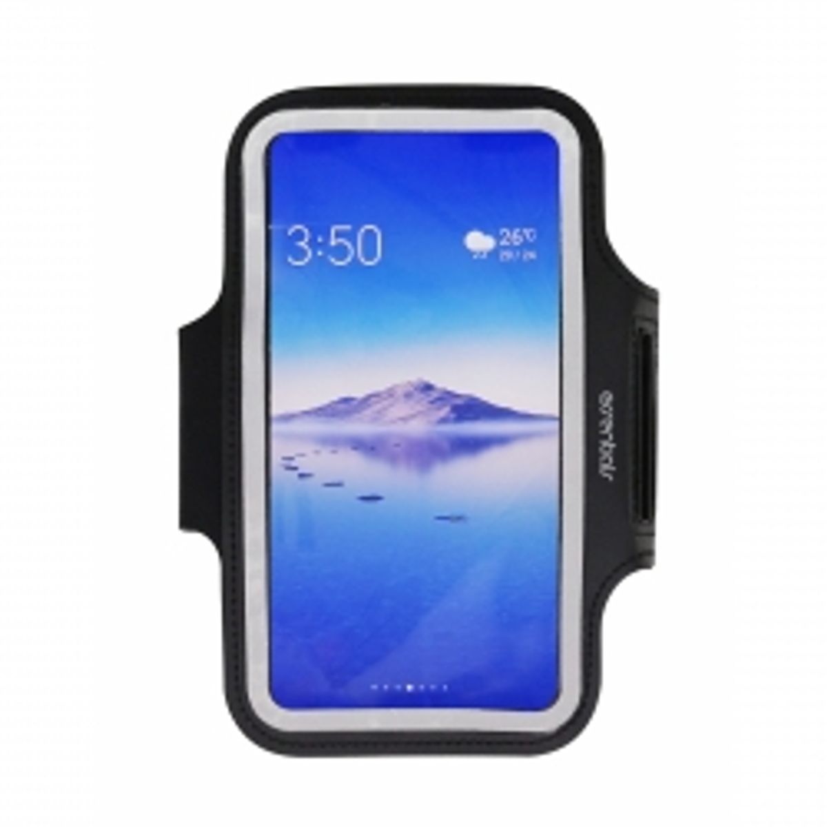 Essentials Universal Sport Armband For Mobile Phones, Black - Mobilholder