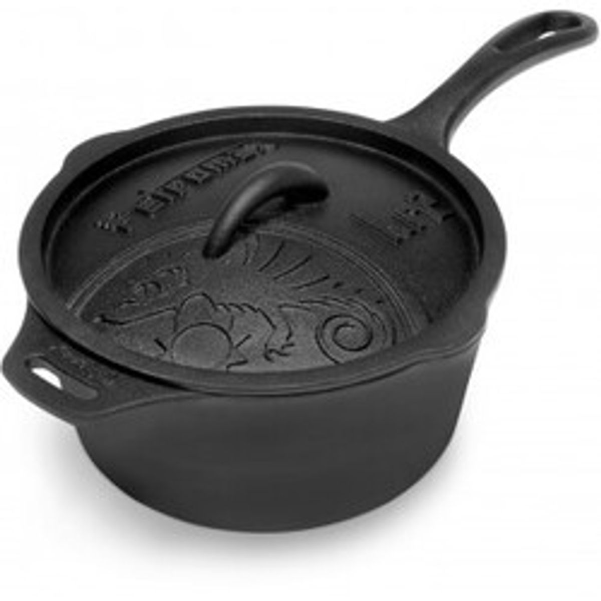 Petromax Cast-iron Saucepan With Lid Kr2 - Kasserolle