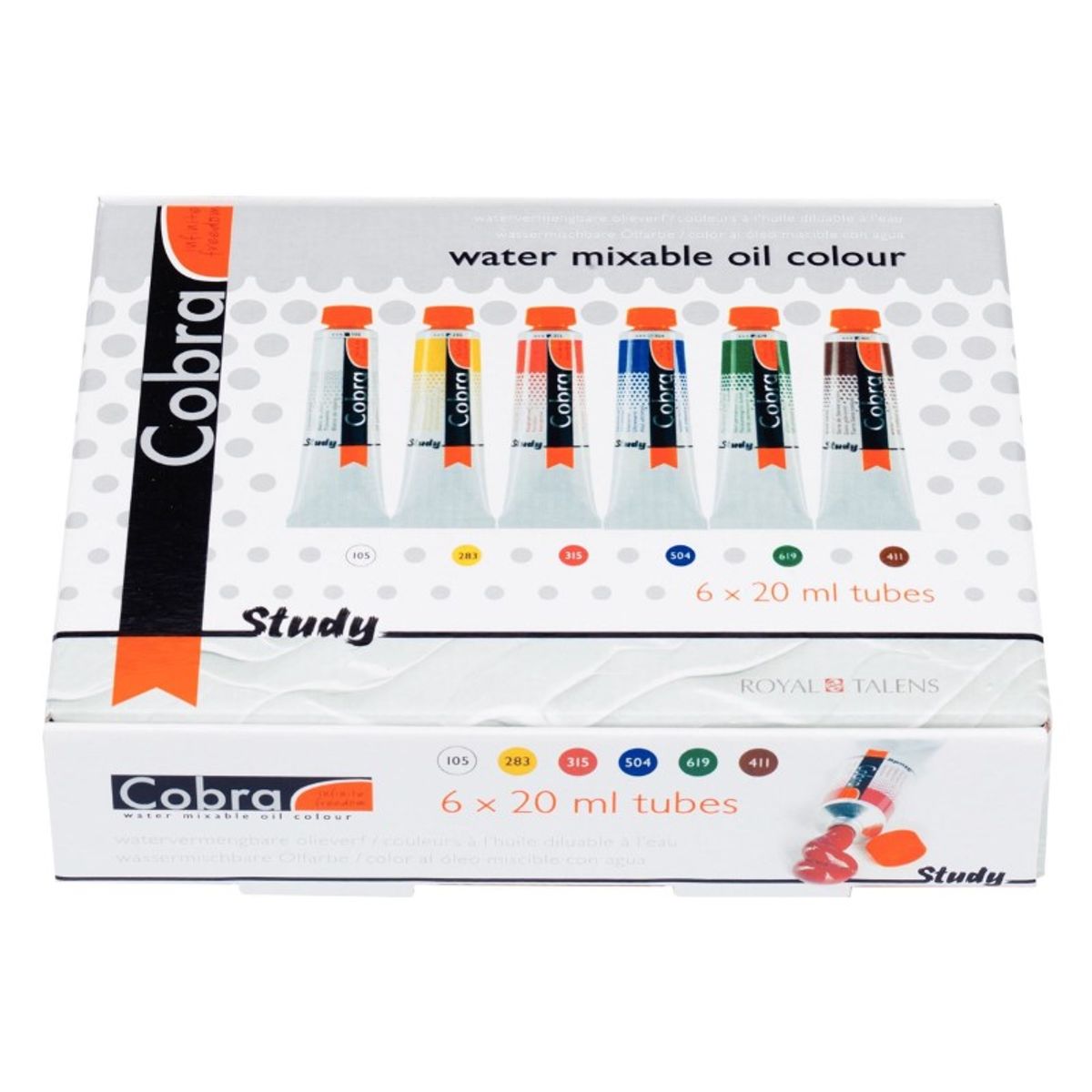 Cobra Study Water Mixable Oil Colour 6x20 ml