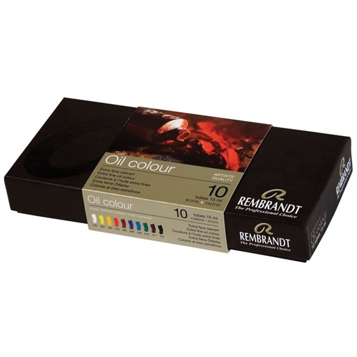 Rembrandt Oil Colour Basissæt 10 tuber 15ml