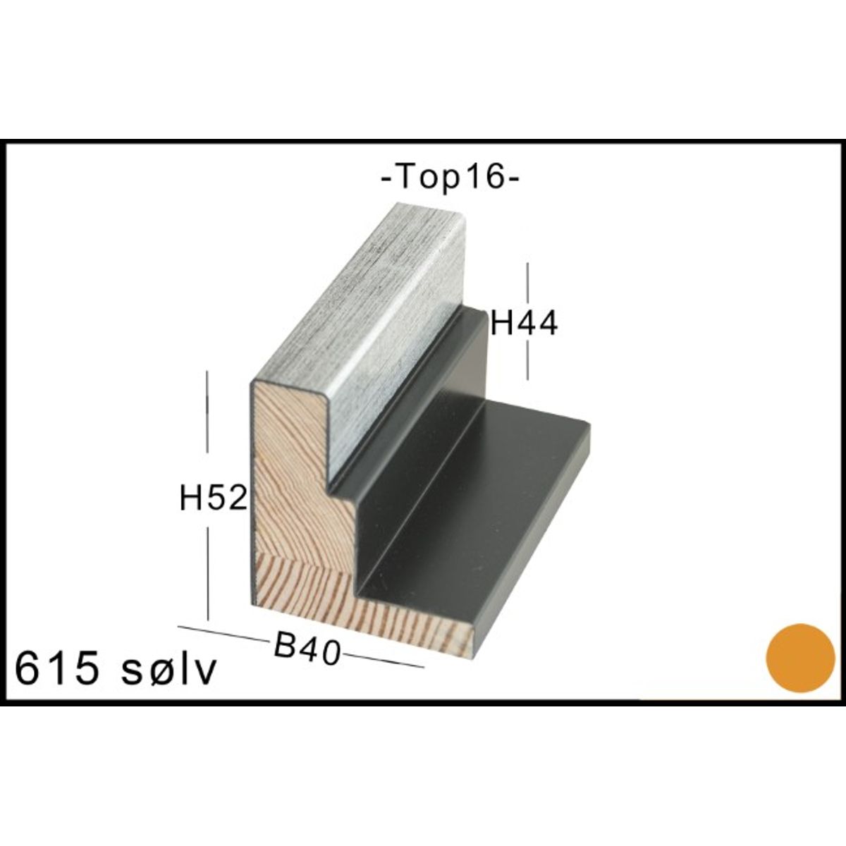 SVÆVERAMME NR. 615 SØLV DUO