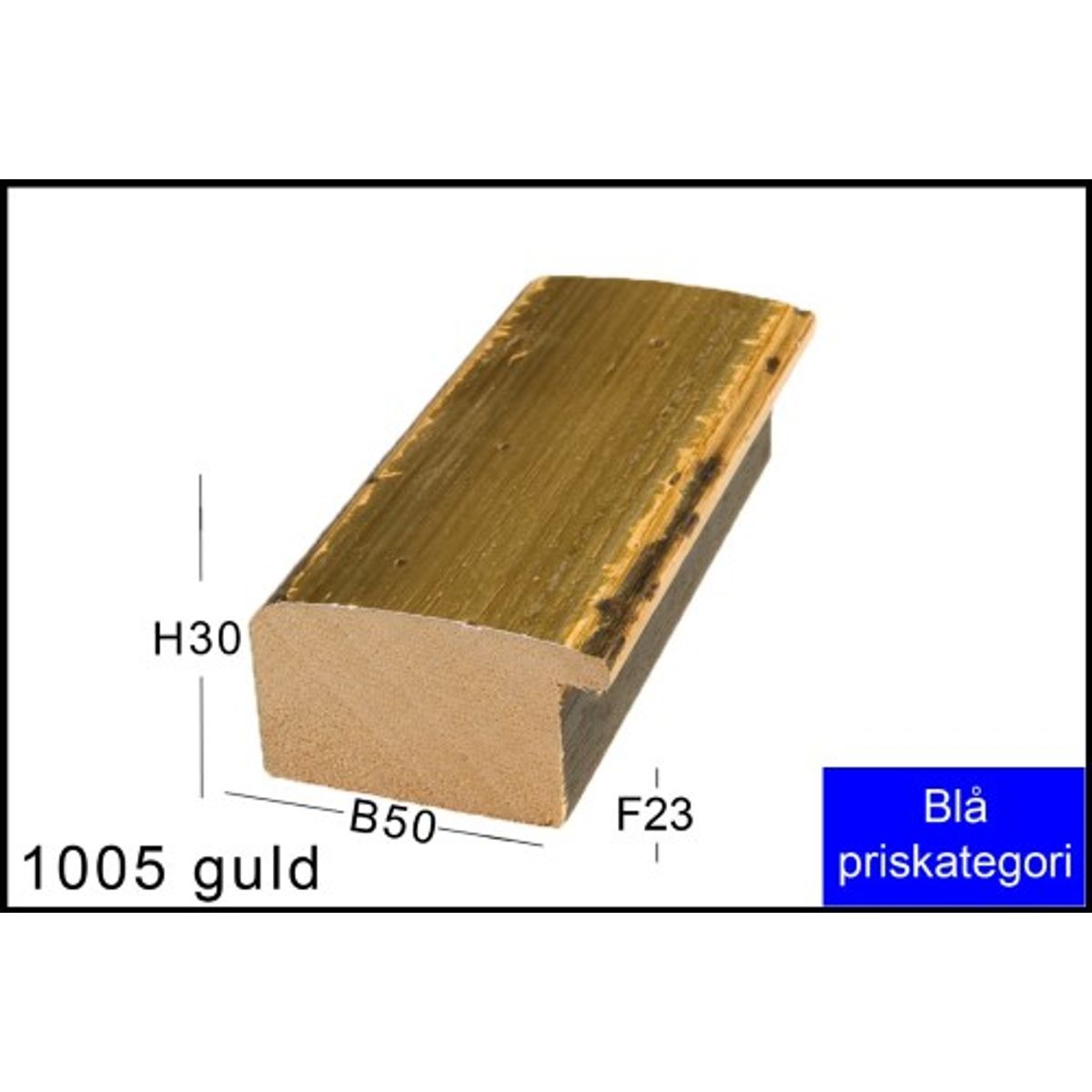 Fotoramme Nr. 1005 Antik Guld-50x70