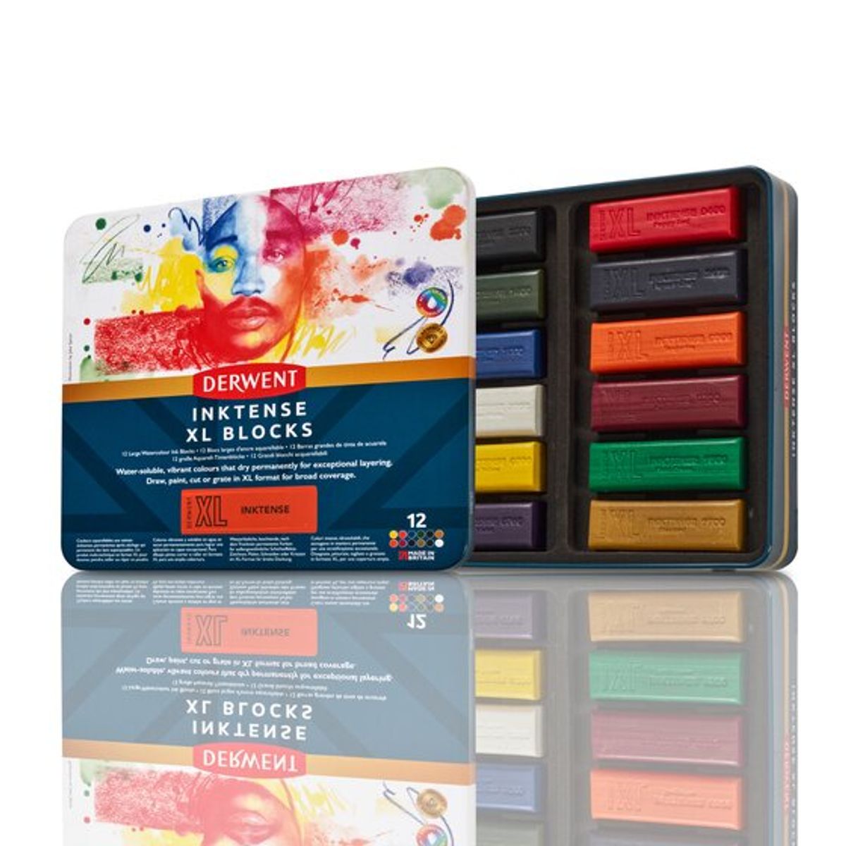 Derwent Inktense XL Blocks 12 stk