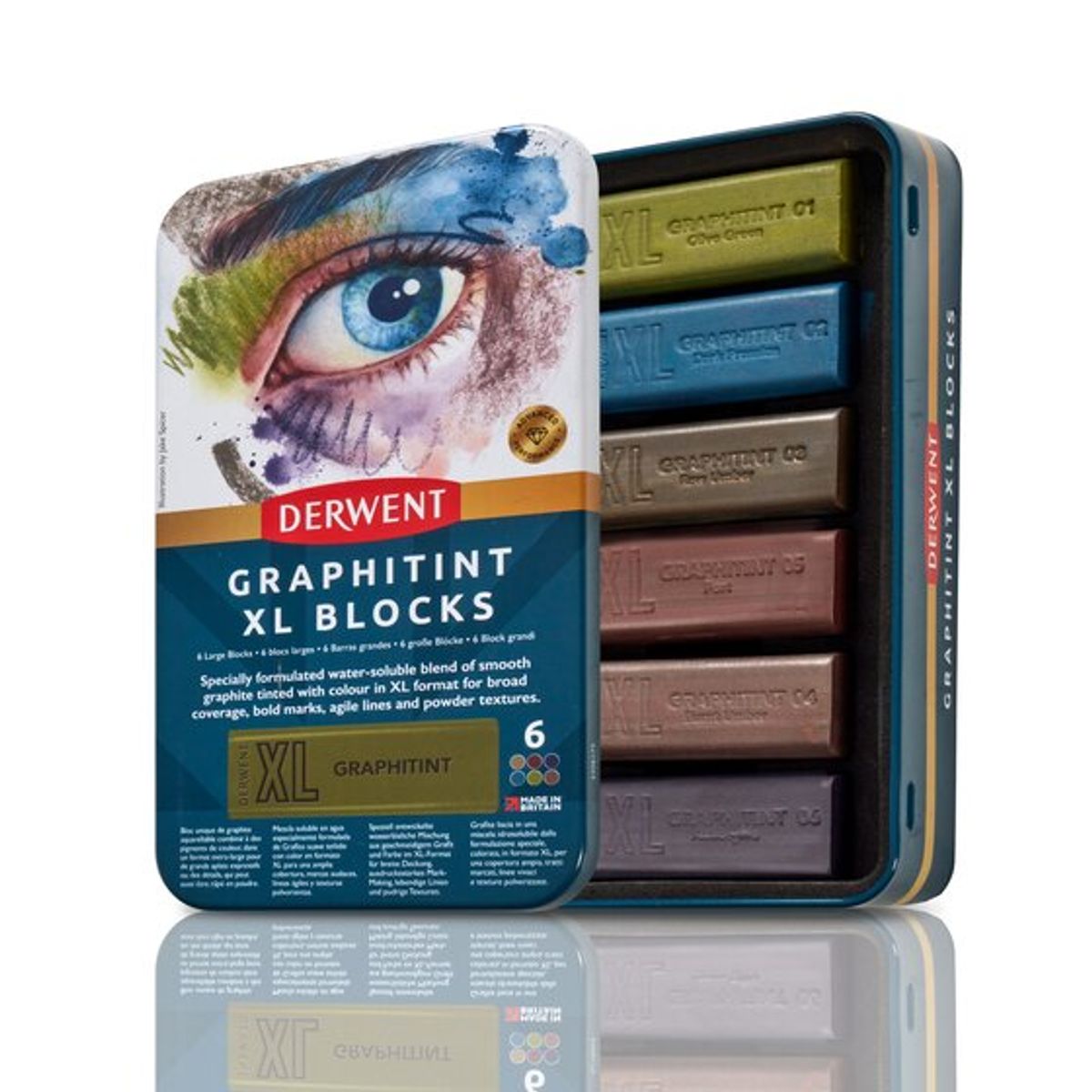 Derwent Graphitint XL Blocks 6 stk