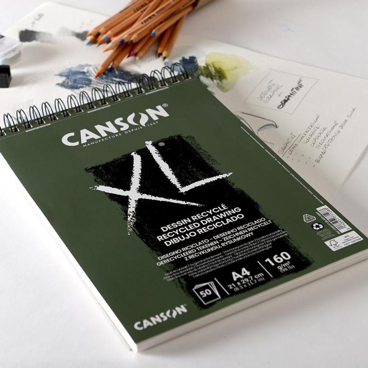 Canson XL® Drawing recycled 50 Ark A4