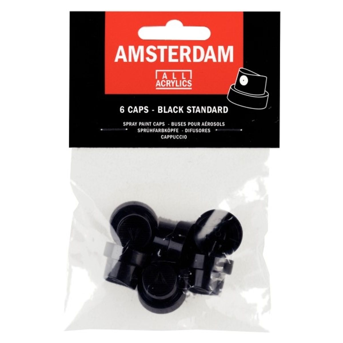 Amsterdam 6 Caps Black standard