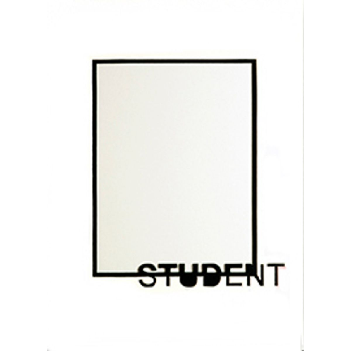 PP120 - Dobbelt passepartout m/ sort "Student" 30x40