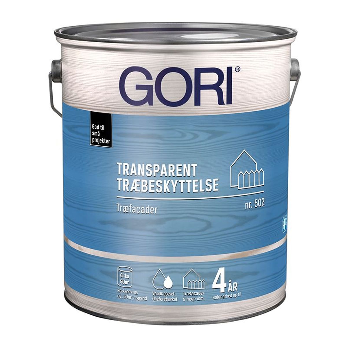 GORI Transparent Træbeskyttelse Træfacader 502 5 Liter - 5 liter - Teak