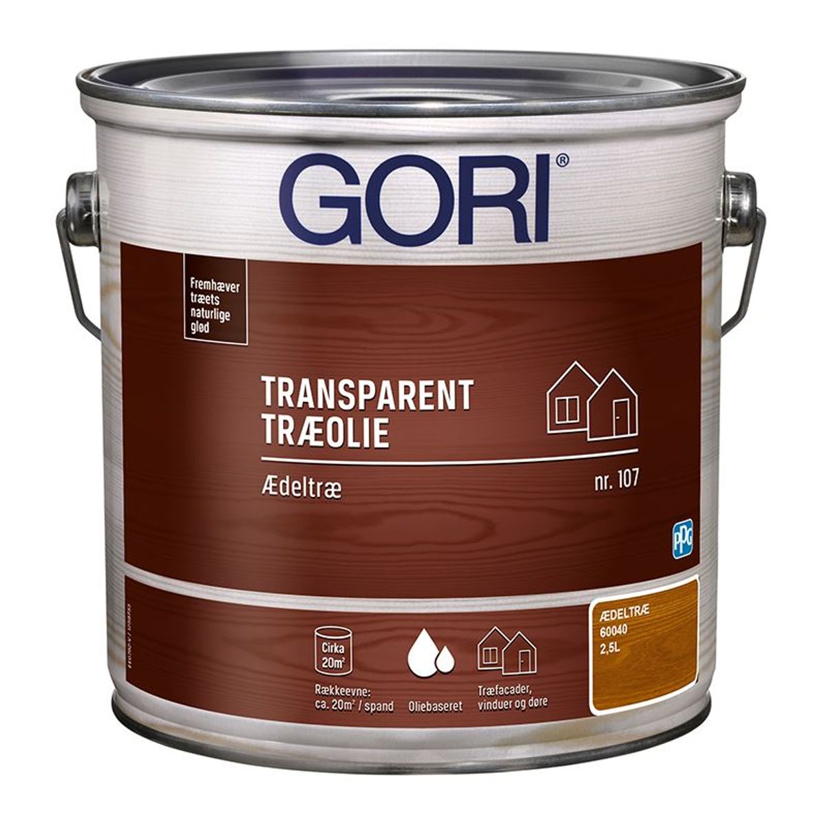 GORI Transparent Træolie 107 Ædeltræ - 0,75 liter