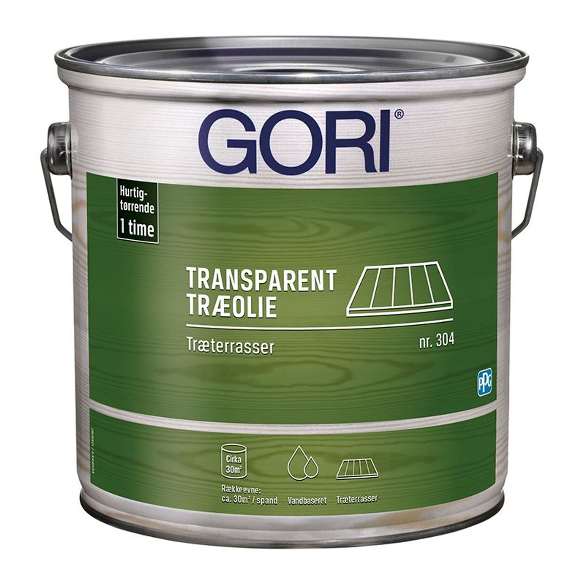 GORI Transparent Træolie Træterrasse 304 5 Liter - 5 liter - Nyatoh