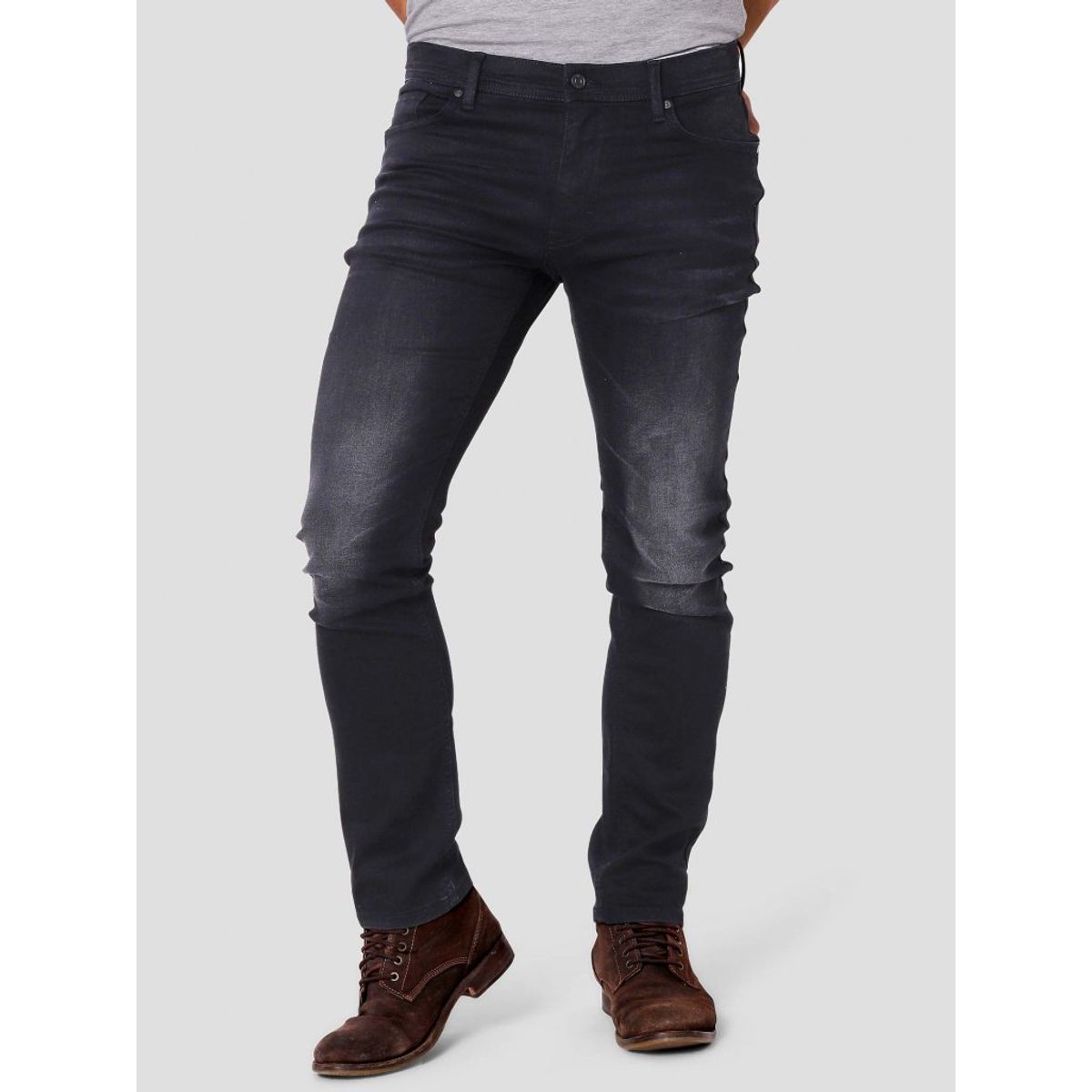 Marcus - Felix 2056 super stretch jeans - mørkegrå - Herre - 32/30 - (Regular fit)