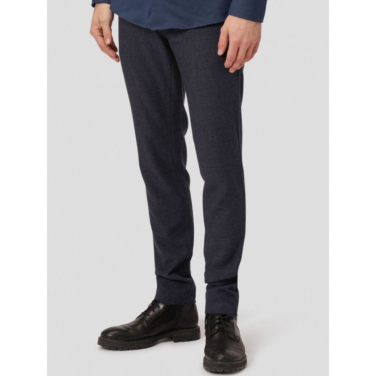 Amato twill premium performance pants regular i navy - Herre - 36/34 - Stretch bukser