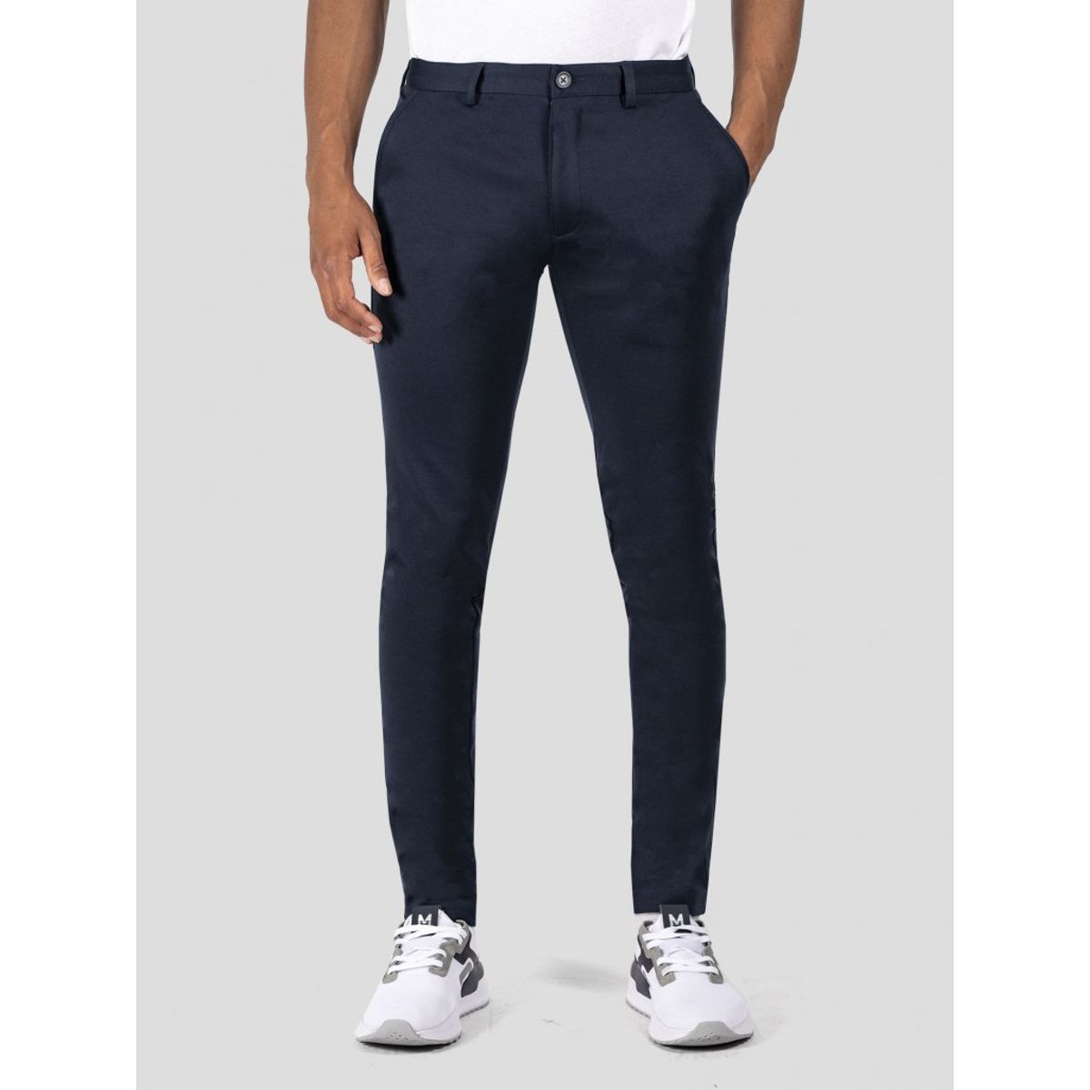 Performance pants i navy - Herre - 28/30 - Stretch bukser