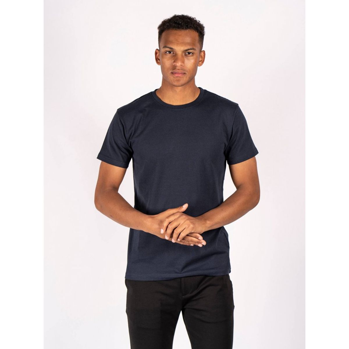 Marcus - Jaden SS i navy - Herre - Medium