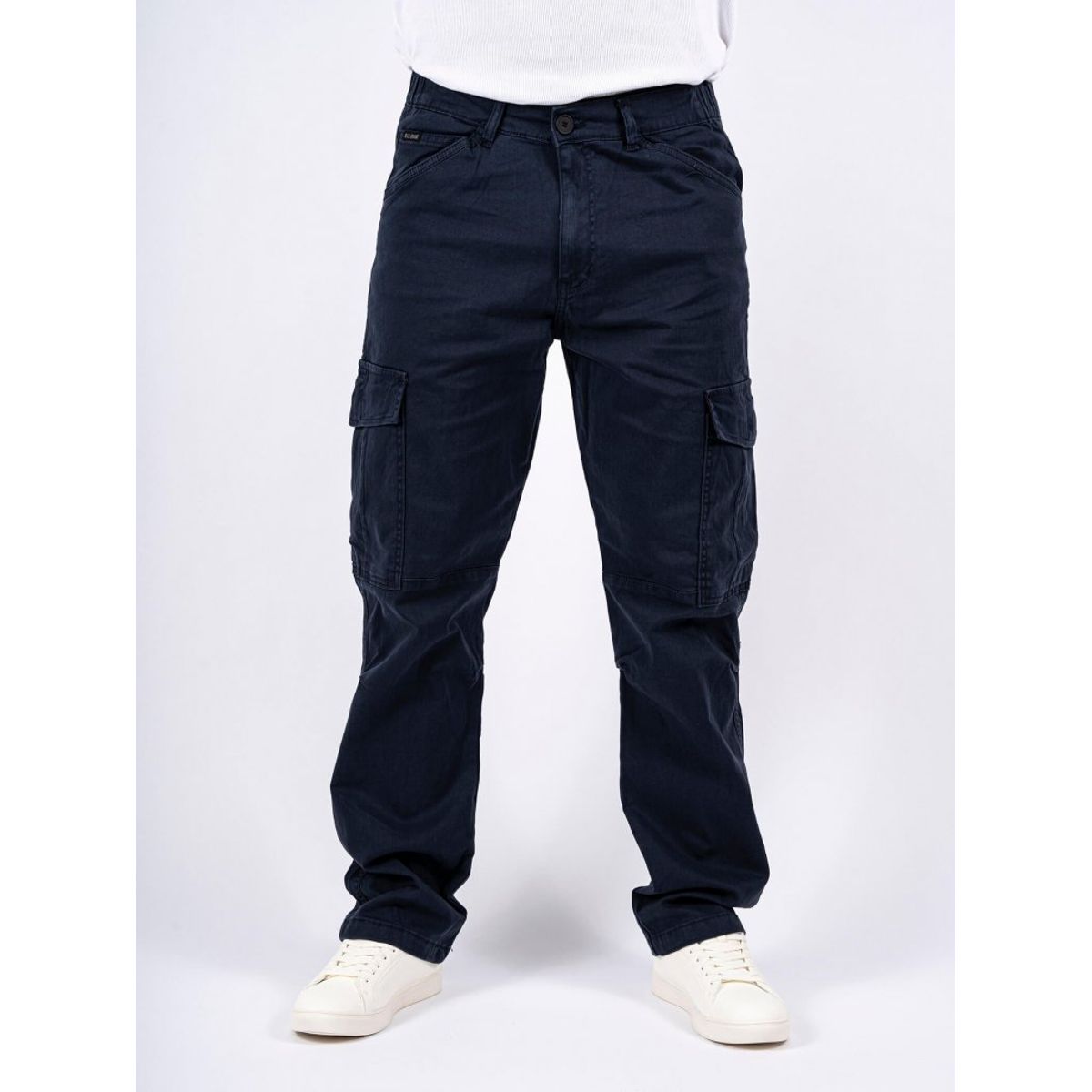 Marcus - Jeremy Cargo med stretch i navy - Herre - 3XL