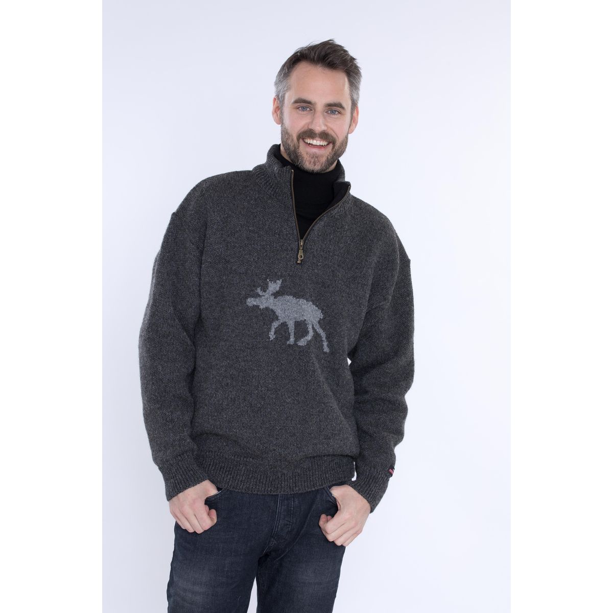 Wool Of Scandinavia Norsk Strik Sweater Moose Adult