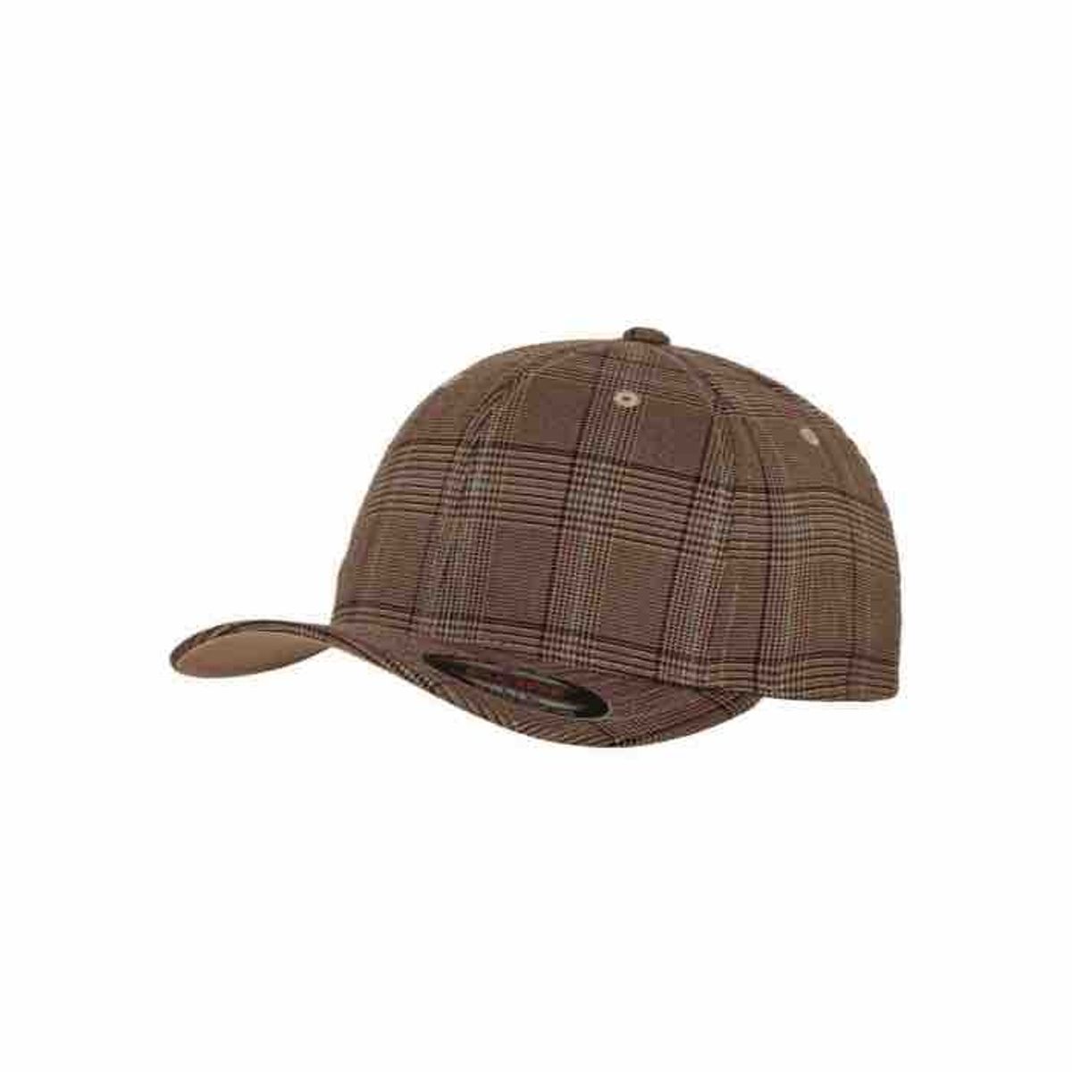 Flexfit Cap Brown Check_Large/x-large