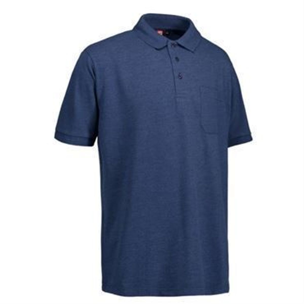 Id Pro Wear Polo Med Brystlomme 0320 Blå Melange-large