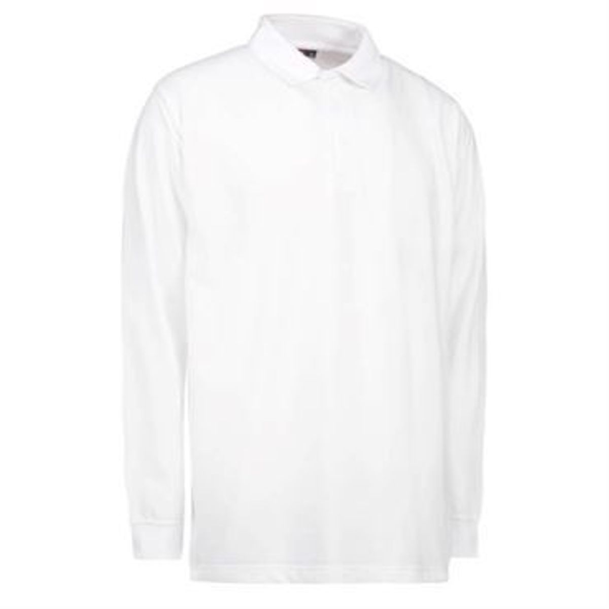 Id Pro Wear Polo Med Lange Ærmer 0336 Hvid-4xl