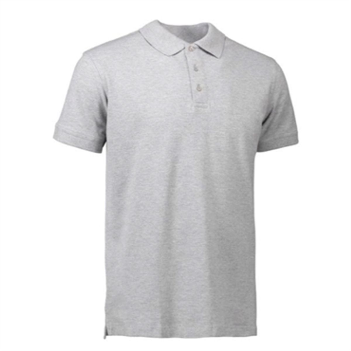 Id Stretch Polo 0525 Grå Melange-2xl